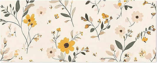 Rustic Wild Flower Wrapping Paper 58x22.8 Inch Waterproof Holiday Gift Wrap Floral Leaves Christmas Thanksgiving Birthday Presents Wrapping Paper