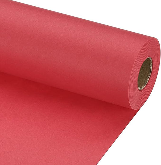 PATIKIL Wrapping Paper, 12" x 800"(66') 70 GSM Craft Paper Roll Kraft Packing Paper for Poster Bulletin Board, Gift Wrapping, Red