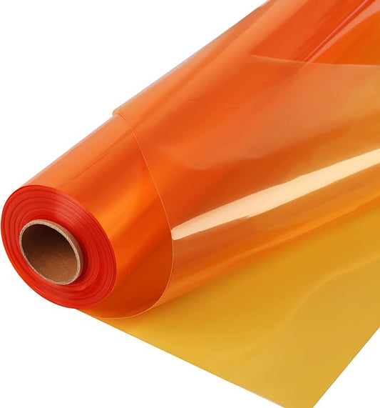 POPGIFTU Cellophane Wrap Roll Gold(34 in x 100 ft)- 3 Mil Thicken Translucent Gold Cellophane Roll, Large Colorful Cello Wrapping Paper for Gift Basket Treats Wrap DIY Arts Crafts Decoration