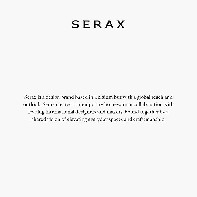 Serax Decorative Vase with Handles | Earth interior accessories by Marie Michielssen | White Paper Mache Home Decor Living Room on Coffee Table | Kitchen Decorations | Entryway Table Decor Shelf Pot S