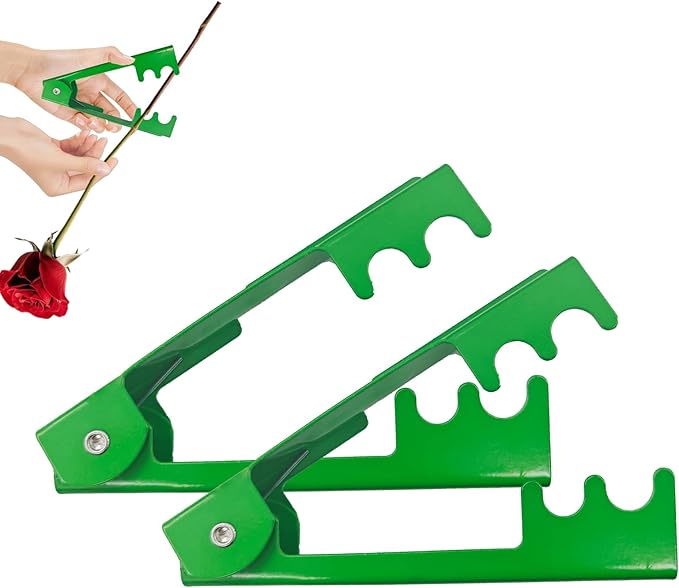 2PCS Rose Thorn Stripper Tool Thorn Remover for Roses Durable Iron Floral Stem for Removing Thorns and Leave Flower Stem Cutter