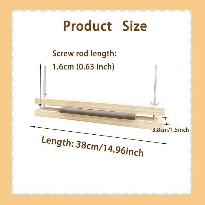 Wooden Bookbinding Press, 15x1.5 Inch Book Press, Book PressBookbinding, Flat Paper Press Machine for Daily Document Organization, Handmade DIY Projects