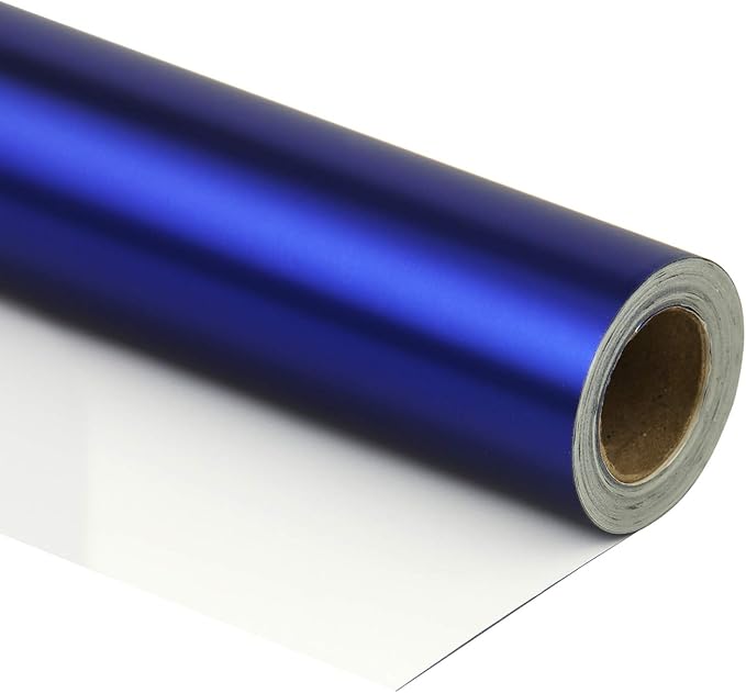 RUSPEPA Dark Blue Wrapping Paper Roll - 81.5 Sq Ft Solid Color Purple Blue Gift Wrap Jumbo Paper Roll for Wedding, Birthday, Shower, Congrats, Holiday, Carnival Gifts - 30 inches x 32.8 feet