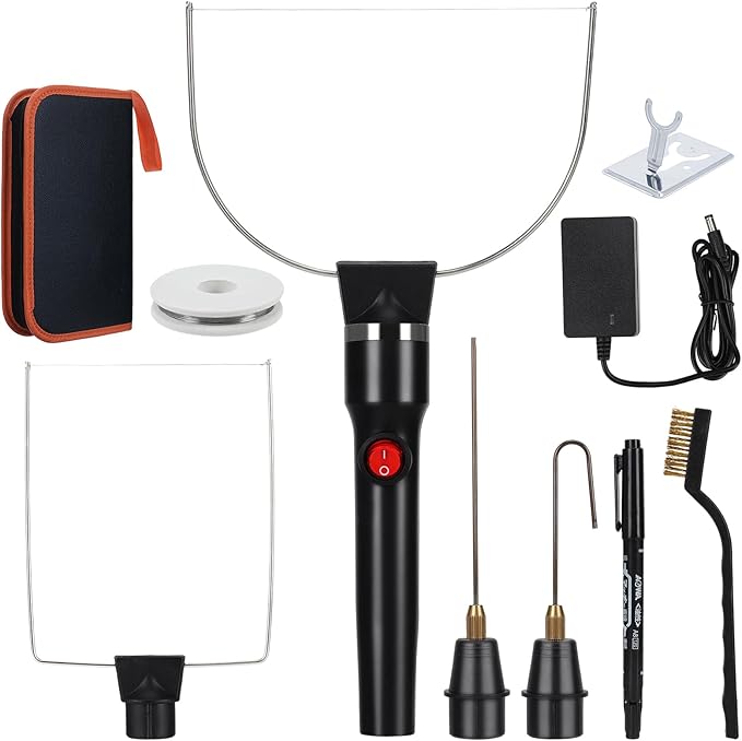 Jhua 4-in-1 Foam Cutter Set Hot Wire Knife Foam Cutter Tool Styrofoam Cutter Foam Board Cutter Electric Styrofoam Cutting Tool with 4 Cutting Machine Pen for Styrofoam Foam Cutting Arts Handcraft DIY