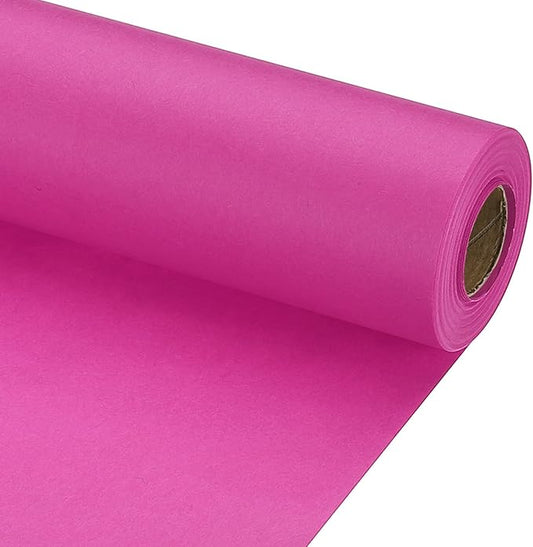 PATIKIL Wrapping Paper, 15" x 600"(49') 70 GSM Craft Paper Roll Kraft Packing Paper for Poster Bulletin Board, Gift Wrapping, Rose Pink