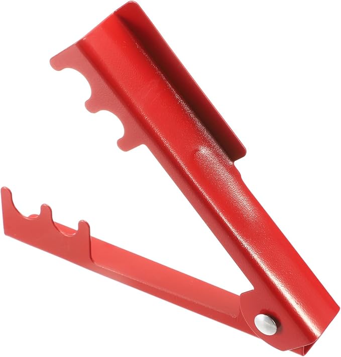 HARFINGTON 4pcs Rose Thorn Stripper Tool 5.5" Metal Flower Thorn Leaf Remover Flower Stem and Leaf Stripping for Gardening Home Florist Arrangement, Red