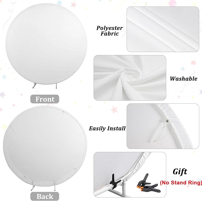 Renaiss 5x5ft Red Rose Round Backdrop Covers for Photoshoot Girls Women Portrait Crimson Flowers Flowerbed Photography Background Wedding Bridal Baby Shower Birthday Party Decor Photo Booth Prop