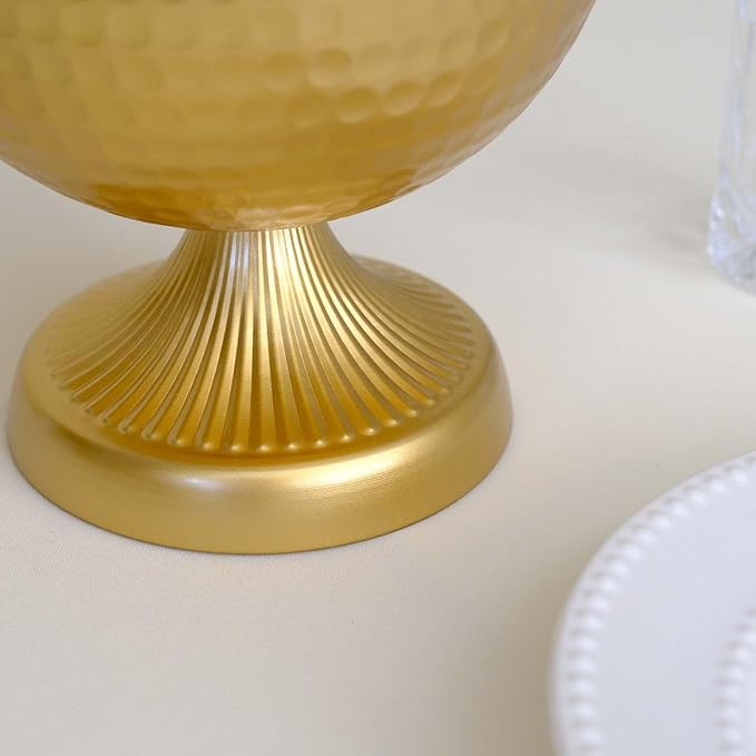 6.5 inch 20 pcs Brass Vase Bowl Gold Centerpieces for Tables Wedding Party Event Gold Accent Decorative Bowl Vintage Style