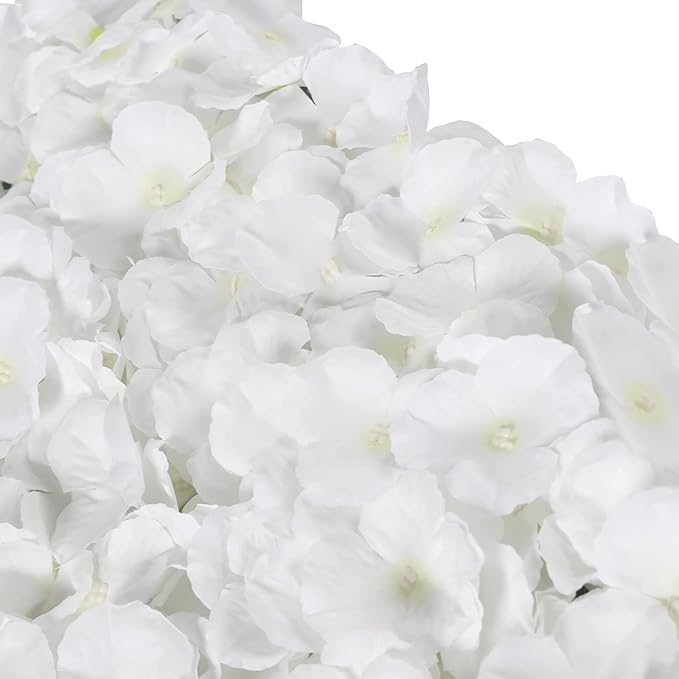 CNCEST 10Pcs Flower Panels,15.7"x 23.6" Artificial Flower Wall Panel, White Flower Backdrop Wall for Home Party Wedding Christmas Festival Photo Backdrop Decor (15.7"x 23.6"-10pcs)