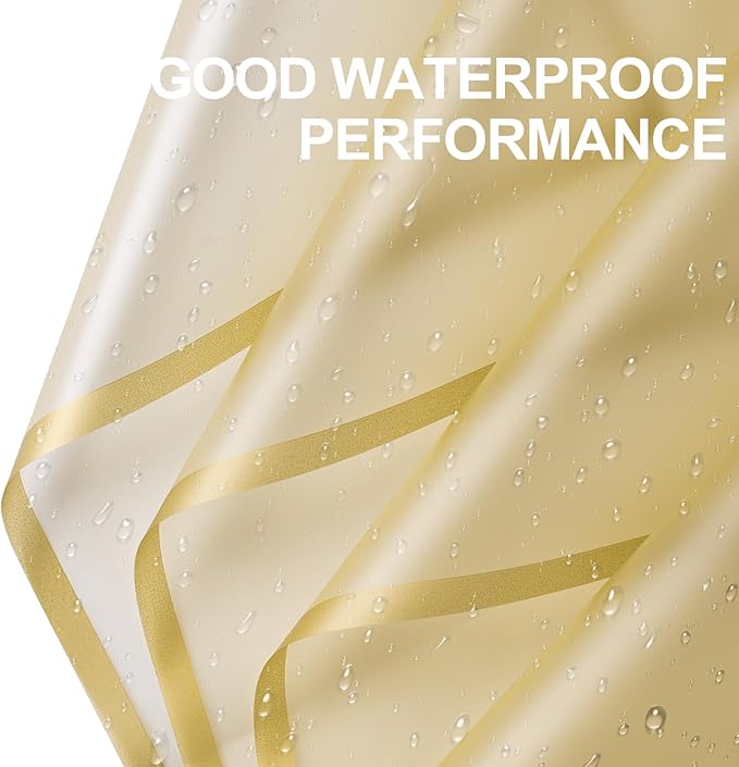 WRAPAHOLIC 20 Sheets Flower Wrapping Paper - 22.4 x 22.4 inch Gold Border Water-Resistant Floral Bouquet Wrapping Paper for Wedding Birthday Gift DIY