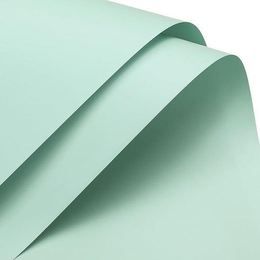 MECCANIXITY Pearlescent Film Flower Wrapping Paper 22.8x22.8 Inch Waterproof for DIY Crafts, Gift/Gift Box Packaging Lemon Green Pack of 10