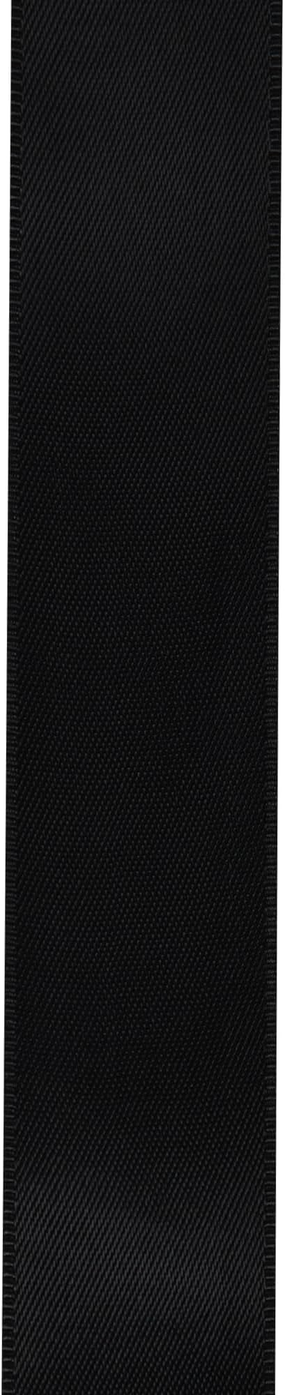 LIUYAXI Black Satin Ribbon, Double Faced 1/2" X Continuous 25 Yards Ribbons Perfect for Gift Wrapping Bows Bouquet Wedding Craft and More