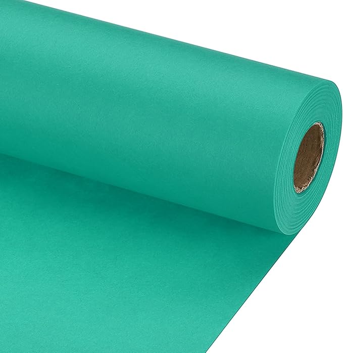 PATIKIL Wrapping Paper, 20" x 700"(59') 70 GSM Craft Paper Roll Kraft Packing Paper for Poster Bulletin Board, Gift Wrapping, Grass Green