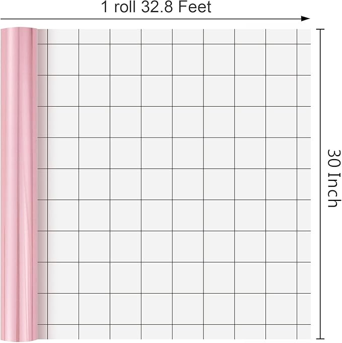 Merture Pink Wrapping Paper Jumbo Roll - 30 In X 32.8 Ft (81.7 sq.ft.) Metallic Pink Gift Wrap with Grid Cutting Lines for Valentines Day, Mothers Day, Wedding, Baby Shower, Birthday, Christmas