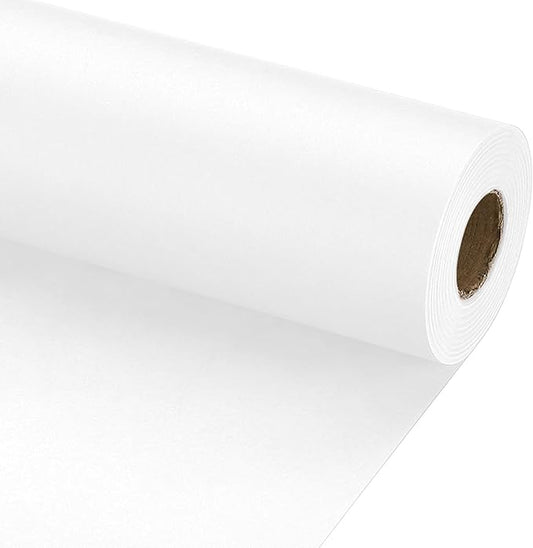 PATIKIL Wrapping Paper, 15" x 800"(66') 70 GSM Craft Paper Roll Kraft Packing Paper for Poster Bulletin Board, Gift Wrapping, White