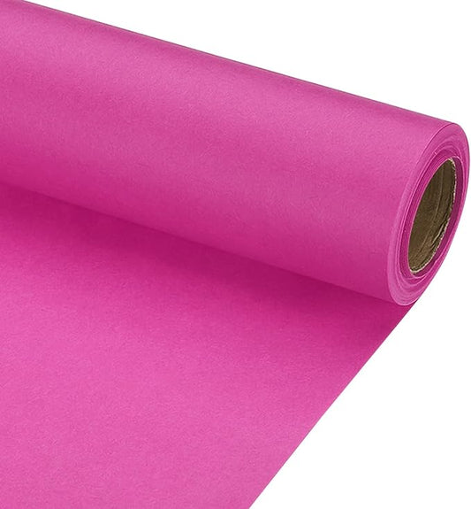 PATIKIL Wrapping Paper, 17" x 300"(25') 70 GSM Craft Paper Roll Kraft Packing Paper for Poster Bulletin Board, Gift Wrapping, Rose Pink