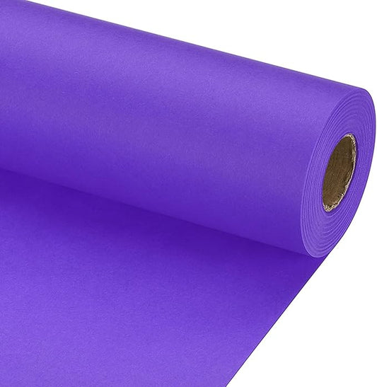 PATIKIL Wrapping Paper, 12" x 800"(66') 70 GSM Craft Paper Roll Kraft Packing Paper for Poster Bulletin Board, Gift Wrapping, Violet Blue
