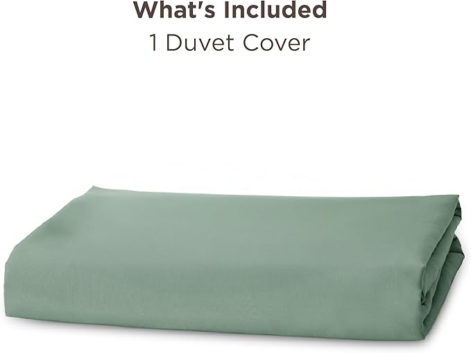 Bedsure Duvet Cover Queen Size - Only Includes 1 Duvet Cover (90"x90"), Hotel Luxury Soft Double Brushed All Season Bedding for Kids & Adults, Zipper Closure, NO Comforter, Sage Green