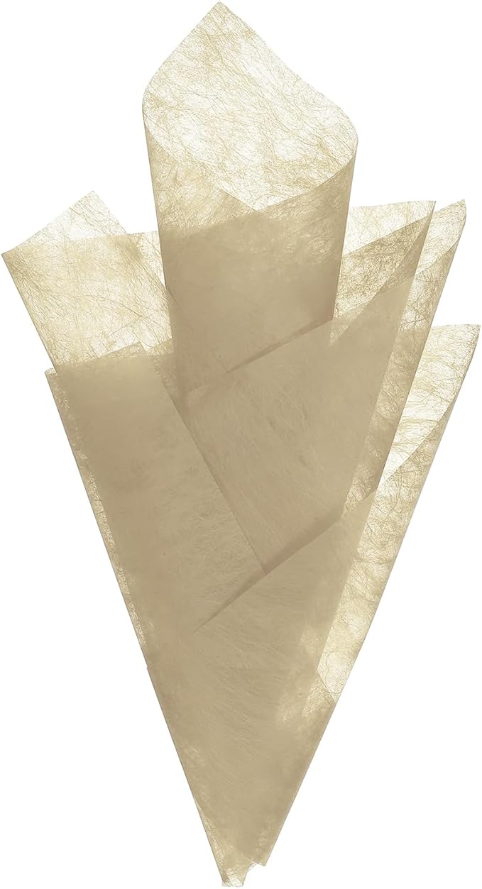 PATIKIL 11.8 Inches Tissue Flower Wrapping Paper, 120 Sheets Waterproof Floral Bouquet Wraps Gift Packaging Tissue for Party Birthday Wedding Holiday Decorations Crafts, Brown