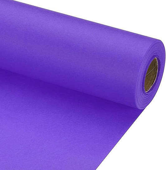 PATIKIL Wrapping Paper, 20" x 600"(49') 70 GSM Craft Paper Roll Kraft Packing Paper for Poster Bulletin Board, Gift Wrapping, Violet Blue