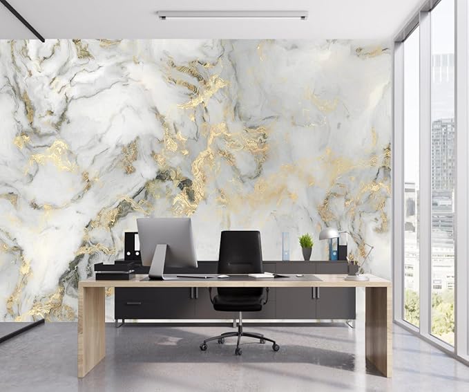 Abstract Marble Background Wall Mural Wallpaper Peel and Stick for Living Room Office 137"x100"