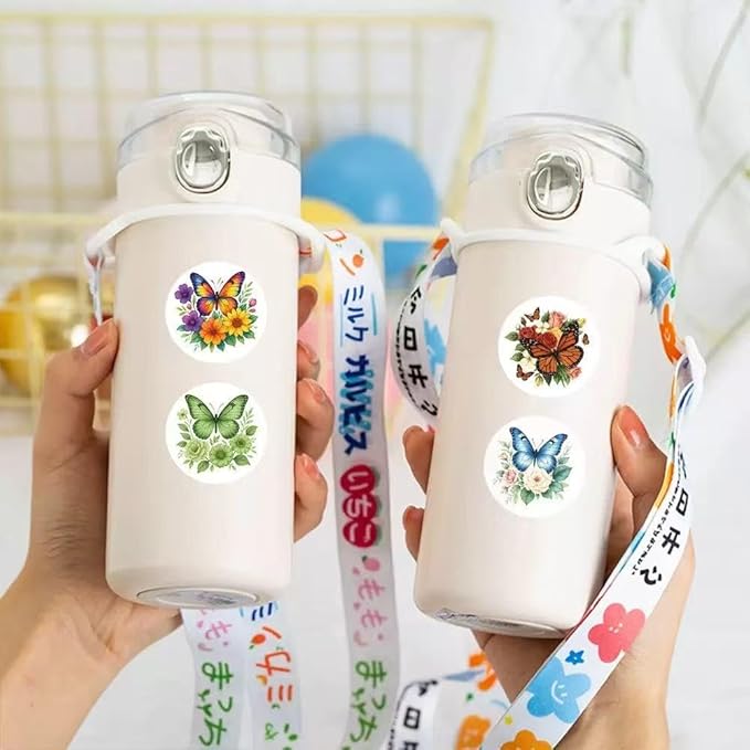 1000 Pcs Flower Butterfly Stickers for Kids Classroom Boys Girls School Adults. 2 Roll 1 Inch Plant Stickers Bulk Party Favors.Floral Scrapbook Nature Sticker Packs for Water Bottles Phone Laptop