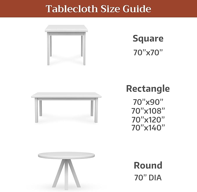 Maison d'Hermine Premium Table Cloth Round Table 100% Cotton 70 Inches Tablecloth Reusable Decorative Everyday Use for Dining Room, Farmhouse, Home, Party, Festive & Wedding - Society Florals