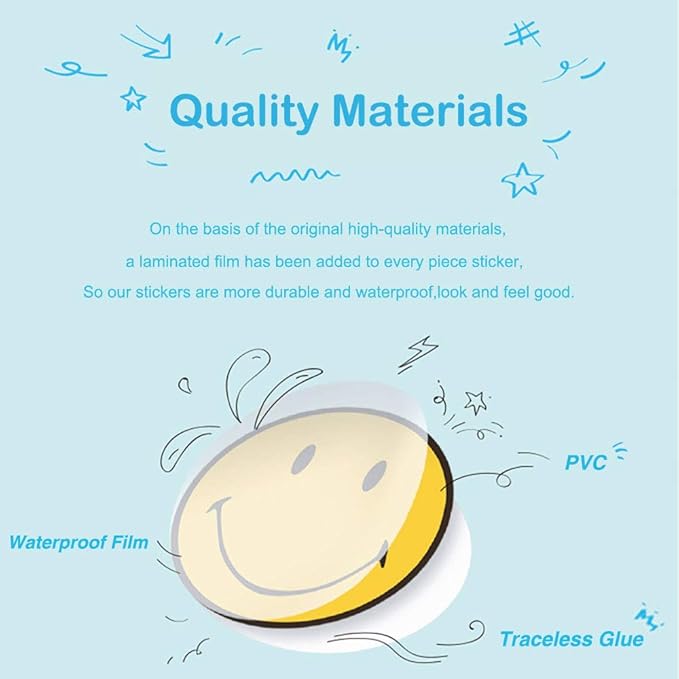 Crystal Stickers for Teens Boy Girls Kids|50 Pcs|Cartoon Vinyl Waterproof Stickers for Laptop Computer Phone Tablet Luggage Flasks Water Bottle Bike Car Notebook,Cute Decorative Decals Pack(Crystal)