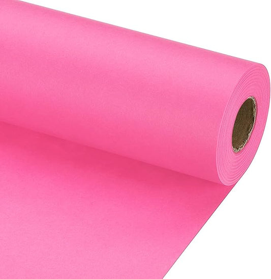 PATIKIL Wrapping Paper, 12" x 800"(66') 70 GSM Craft Paper Roll Kraft Packing Paper for Poster Bulletin Board, Gift Wrapping, Pink