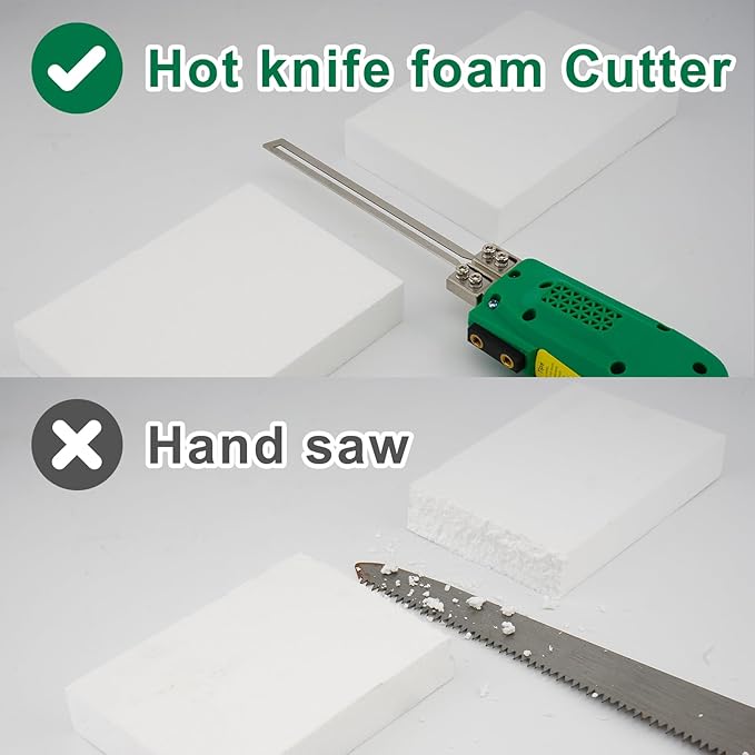 300W Air-Cooled, Electric Hot Knife - Foam Cutting Tool with Blades & Accessories Use Foam Cutter for Engraving and DIY Handmade
