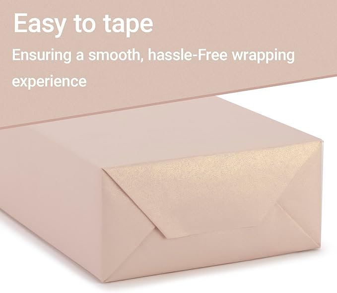 Rumvan Pink Matte Wrapping Paper16.9 Inches X 39.3 Feet,Solid Color pearlescent Paper,Gift Wrapping Paper,Perfect for Valentine's Day,Birthday,Christmas,Graduation,Baby Shower,DIY Bouquet (Pink colour)