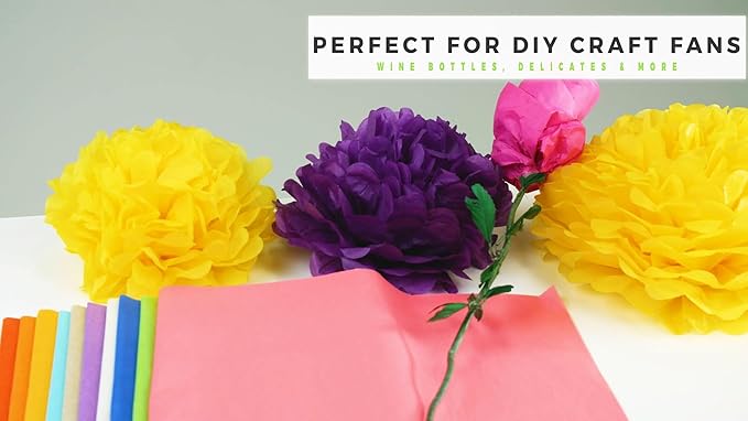 Flexicore Packaging® | Gift Wrap Tissue Paper | Size: 15"x20" | 100 Sheet | Acid Free Bulk Tissue Paper | (Plum)