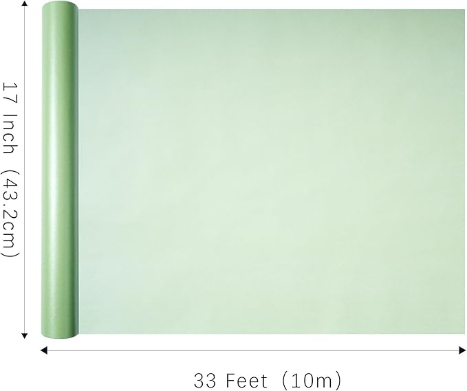 LaRibbons Sage Green Wrapping Paper, Mini Roll-17 Inch x 33 Feet Solid Color Pearly-Lustre Gift Wrapping Paper Rolls for Wedding, Christmas, Valentine's Day, Birthday, Bridal Shower, Baby Shower