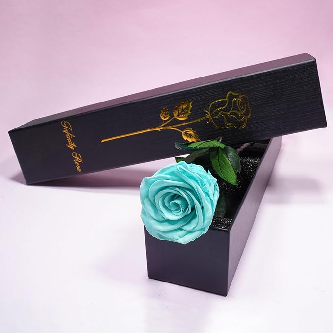 Yamonic Preserved Flower Rose for Delivery Prime,Birthday Gifts for Women,Single Real Rose Flower Mom Gifts for Her,Grandma,Wife,Girlfriend Gift for Anniversary Wedding,Mothers Day Rose Gifts for Mom