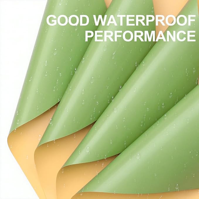 WRAPAHOLIC 20 Sheets Flower Wrapping Paper - 22.4 x 22.4 inch Matcha Green Color Water-Resistant Floral Bouquet Wrapping Paper, Florist Supplies Packaging for Christmas Birthday Gift DIY