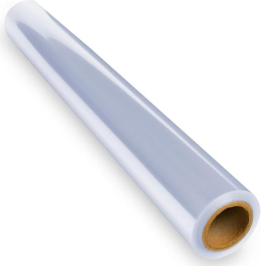 FIESTA WRAPS Clear Cellophane Wrap Roll (16 in x 110 ft) - Cellophane Roll - Clear Wrapping Paper to Wrap Gift Baskets - Gift Basket Wrapping Supplies - Papel Celofan