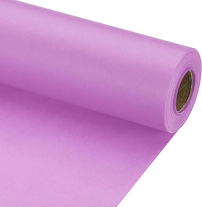 PATIKIL Wrapping Paper, 17" x 600"(49') 70 GSM Craft Paper Roll Kraft Packing Paper for Poster Bulletin Board, Gift Wrapping, Light Pink