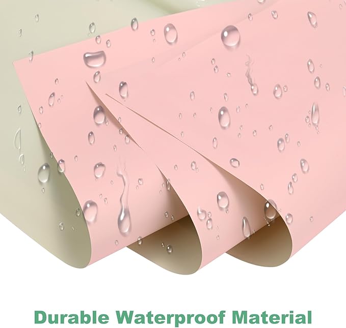 M METERXITY 20 Sheets Flower Wrapping Paper Bouquet, 23 Inch Double-Sided Lotus Pink & Grey BOPP Waterproof Floral Wrapping Paper Flower Packaging DIY for Wedding/Party/Gift Bouquet Wrap Paper
