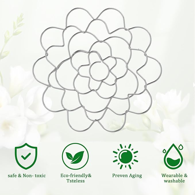 Flower Arrangement Holder Stainless Steel, Wire Flower Arranging Tool Flower Grid Flower Frog Wire Arranger for Vase Floral Stems Bouquets Plant Fixation (6inch) (2 PCS)