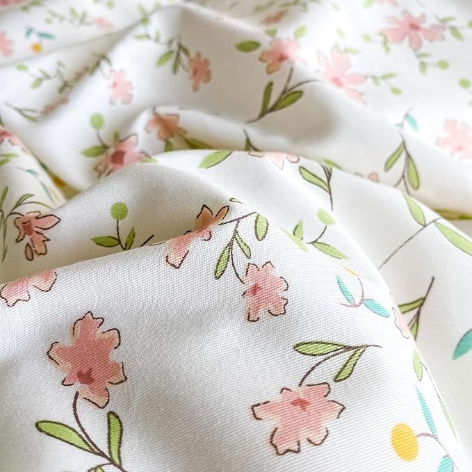 LifeTB Vintage Pink Floral Comforter Set Queen 3 Pieces Cute Pink Flower Bedding Comforter for Teen Girls Botanical Comforter Queen Floral Leaves Pattern Bedding Set Boho Farmhouse Bed Comforter Set