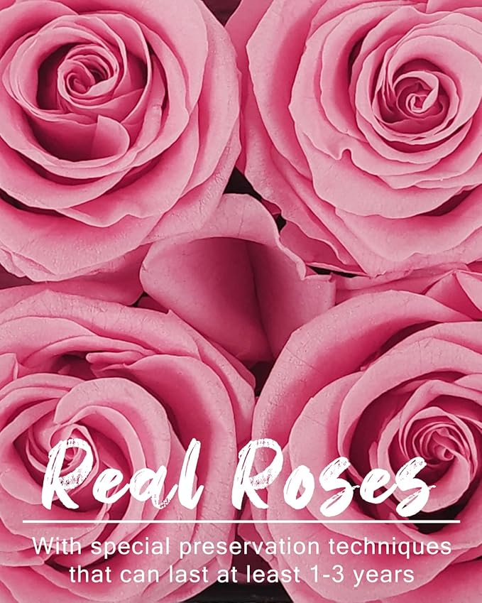 Changshunqi Preserved Roses, Forever Flowers Real Roses in a Box Last 2-3 Years, Preserved Flowers Birthday Gifts for Womem Mom Her,Anniversary Eternal Flowers Gifts for Mother Women Friends