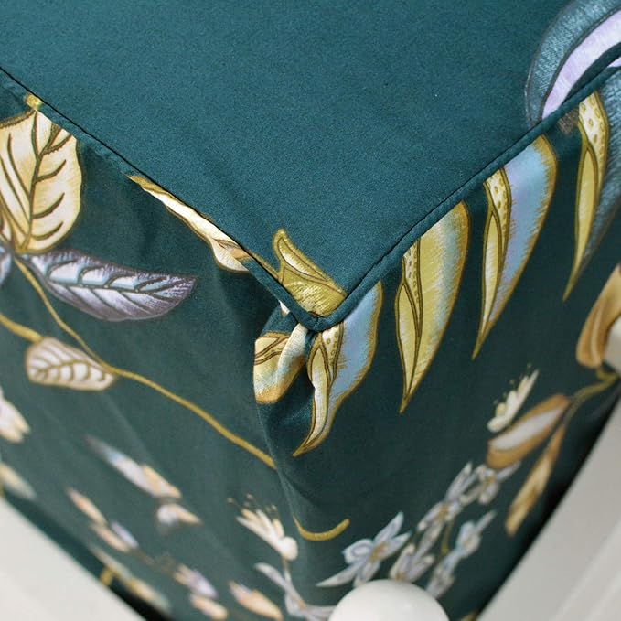 FADFAY Sheets Set Queen Teal Elegant Floral Sheets Tropical Plam Leave Sunflower Bedding 800 Thread Count Luxury Summer Bedding 100% Egyptian Cotton Deep Pocket Bed Sheets Set, 4 Pieces-Queen Size