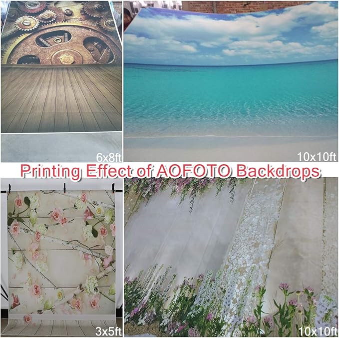 AOFOTO 7x5ft 3D Paper Flower Tea Party Backdrop Decorations Happy Birthday Girls Kids Portrait Photography Backgrounds Baby Shower Child Girl Newborn Photo Shoot Studio Props Vinyl Wallpaper