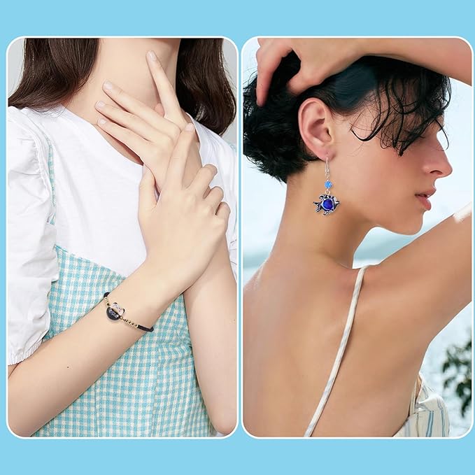 Beadthoven 12pcs Lucky Animal Ceramic Beads 3D Black Blue Handmade Porcelain Craft Beads Cute Fish Cat Shaped Floral Printed Animal Spacers for DIY Crafts Bracelet Earring Necklace Jewelry Making