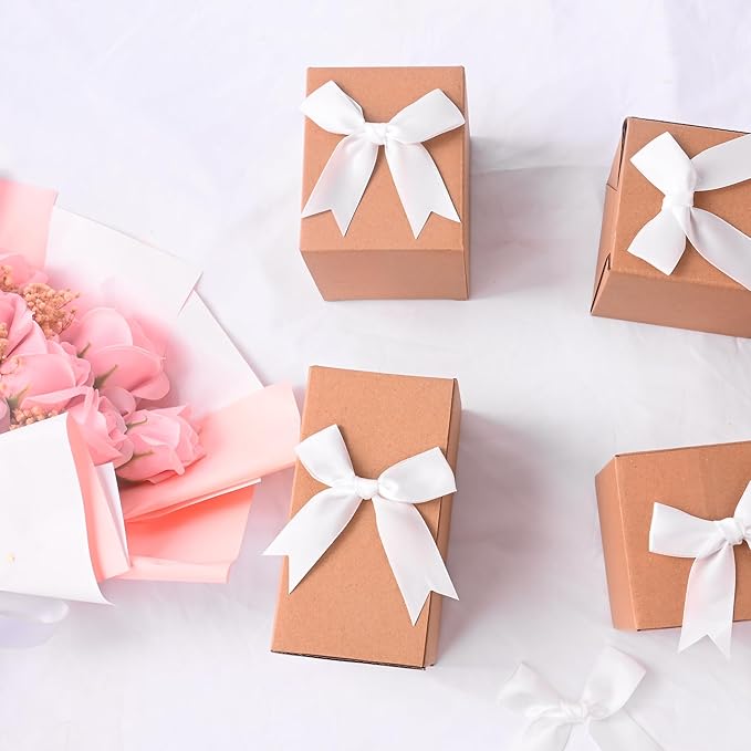 Oubest Black Bows for Gift Wrapping, 60 PCS 1.57", 2.5" & 3.5" Satin Ribbon Gift Wrap Bows with Twist Tie for Christmas,Birthdays,Baby Shower,Weddings,Crafts,Holiday Presents,Party Decorations, Black