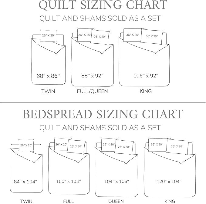 Levtex Home - Cross Stitch Bedspread Set - King Bedspread and Two King Shams - Cross Stitch Pattern - Bedspread (120x104in.) and Sham (20x36in.) - Cotton