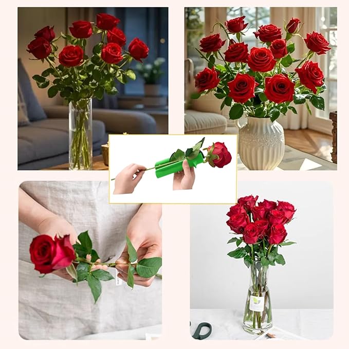 2Pcs Rose Stripper Thorn Remover Set,Include 1pcs Stripper Tool & 1pcs Flower Scissors,Rose Stem Thorn Leaf Stripping Tool for Professional Florist Home Shop Gardening Floral Arrangements