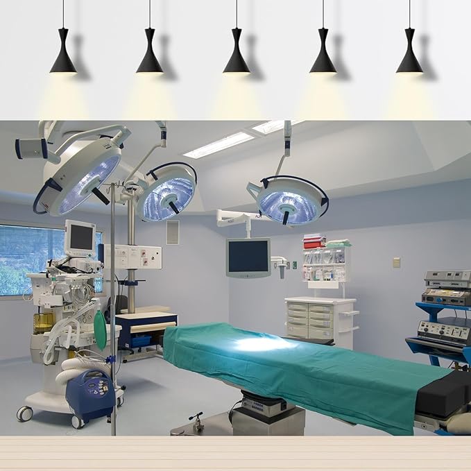 Hospital Backdrop Modern Operating Room Backdrop Doctor Surgery Anesthesia Bed Sickbed Medical Equipment Photo Background for Doctor Nurse Operating Room Background Portrait Studio Props 7x5ft