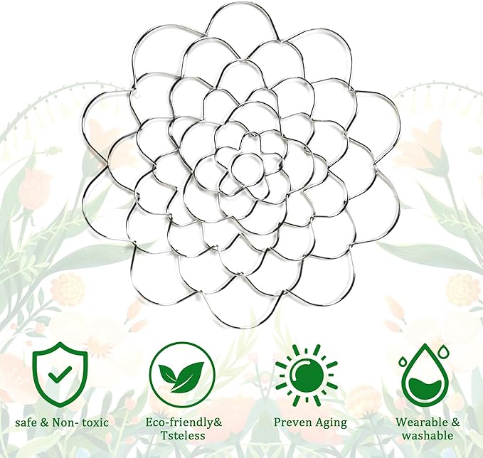 Flower Arrangement Holder Stainless Steel, Wire Flower Arranging Tool Flower Grid Flower Frog Wire Arranger for Vase Floral Stems Bouquets Plant Fixation (6inch) (1 PCS)