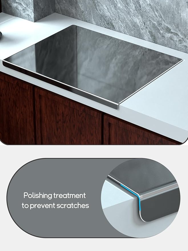 Titanium Cutting Board，Large Cutting Board (19.6 * 15.3 inches)， Dishwasher washable, kneading board, Pastry Board for Meat&Vegetables, Non Slip&Low Noise Chopping Board